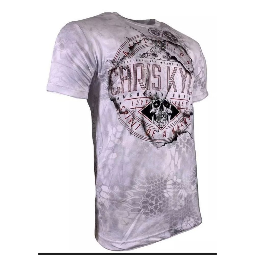 AFFLICTION Men's T-Shirt S/S CHRIS KYLE UP WIND - Picture 10 of 10